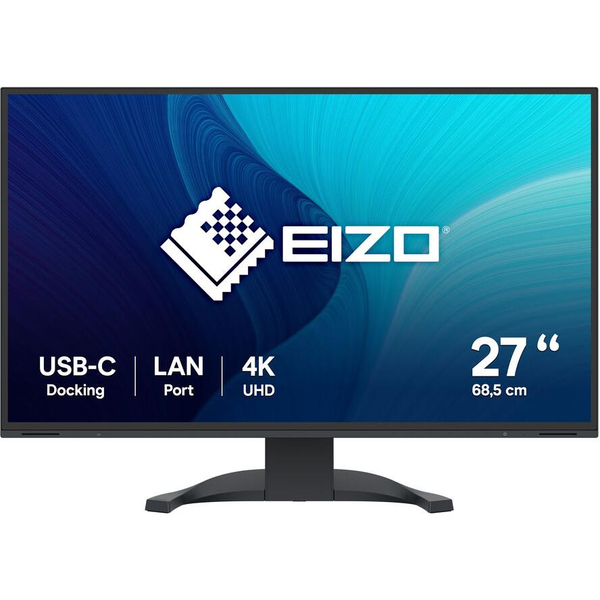 EIZO FlexScan EV2740X-BK LED display 68,6 cm (27") 3840 x 2160 pixel 4K Ultra HD LCD Sort
