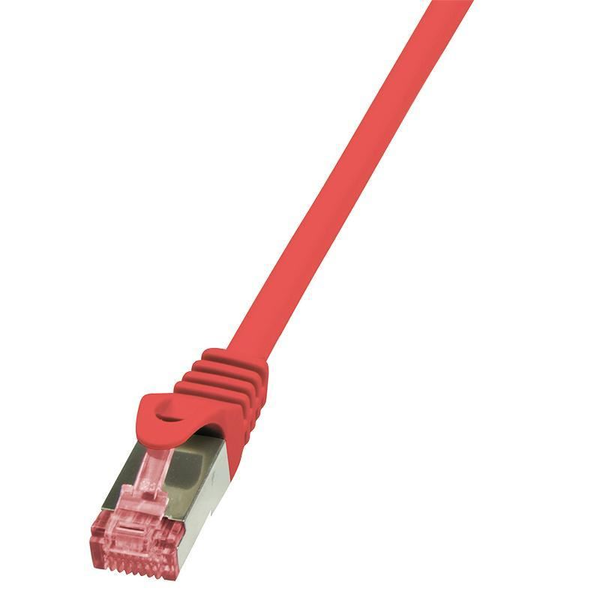 Patchcord S/FTP 6 Logilink RJ45 / RJ45 3 m červený