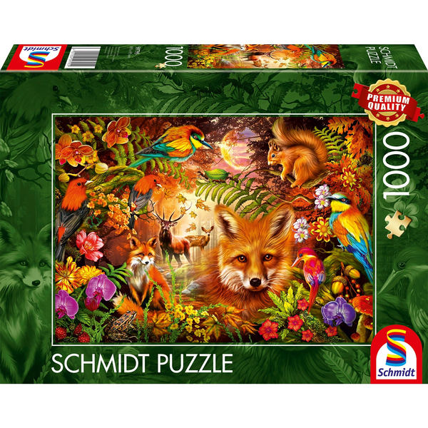 Schmidt Spiele Virágok, szőrme és tollak 1000 darabos puzzle