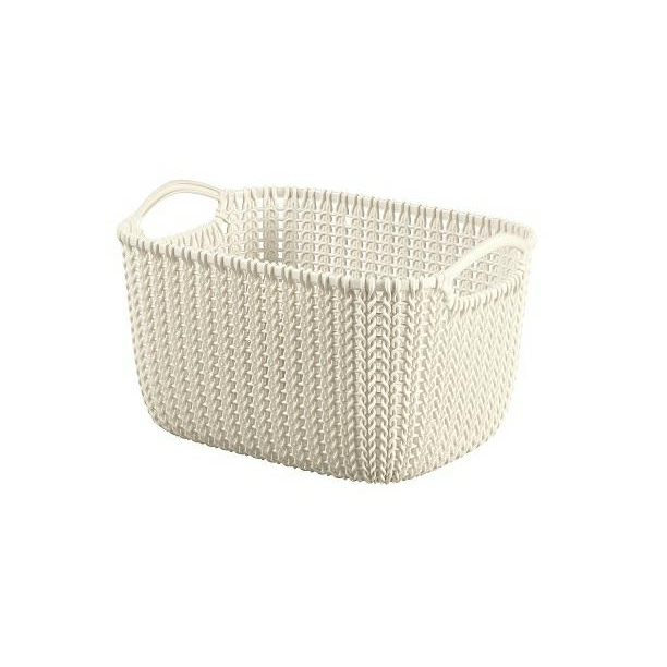 Curver Knit tároló kosár 8L - krém (226391)