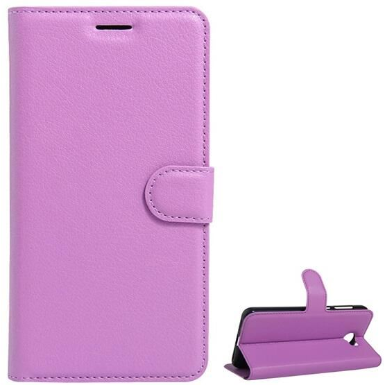 Gigapack Huawei Y6 II Compact bőr hatású prémium fliptok lila (GP-64654) (GP-64654)