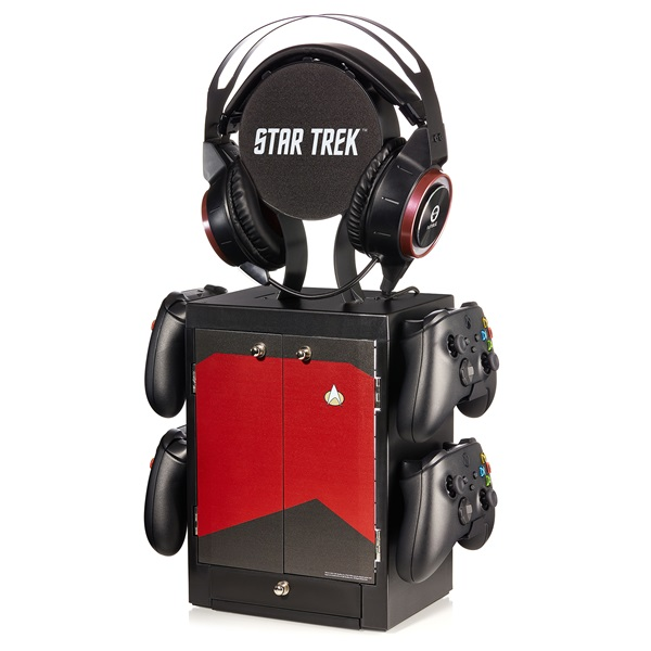 Numskull PS5/XBOX Series Star Trek játéktartó szekrényes állvány - Piros