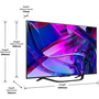 Hisense 65U7KQ Smart Mini-LED ULED телевизор, 164 см, 4K Ultra HD, енергиен клас F