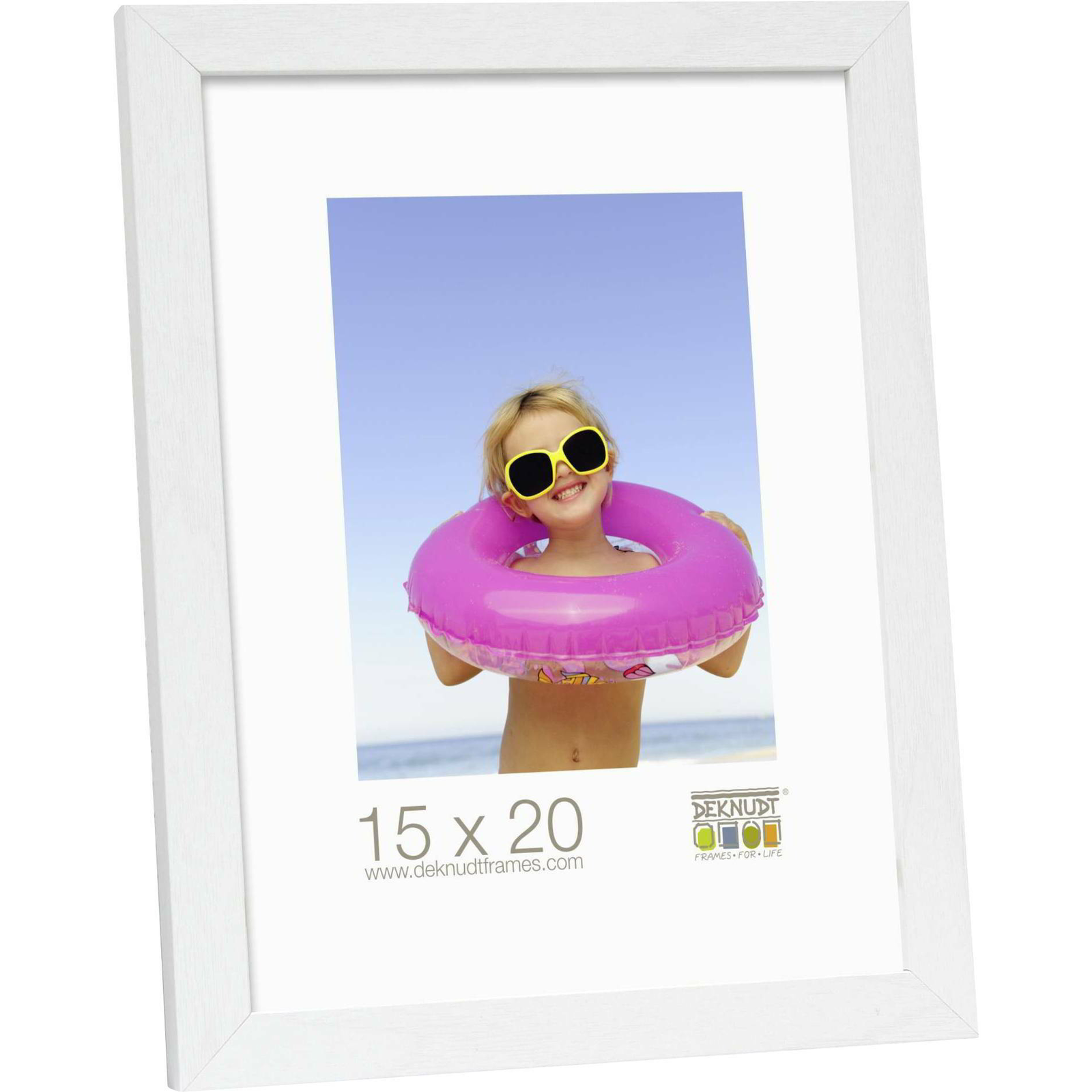 Deknudt S44CF1 17x22 Képkeret - Fehér (S44CF1 15X20)