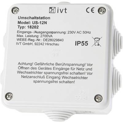 Inverter átkapcsoló állomás, 2760 VA, 230 V/AC, IVT US-12N (18202)