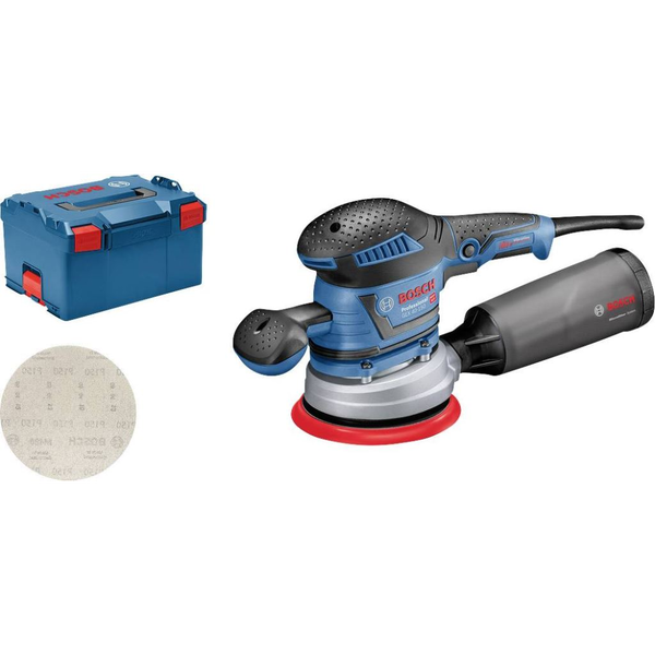 Bosch GEX 40-150 PROFESSIONAL Rotačná brúska 12000 ot/min 24000 OPM Čierna, Modrá, Šedá, Červená 400 W