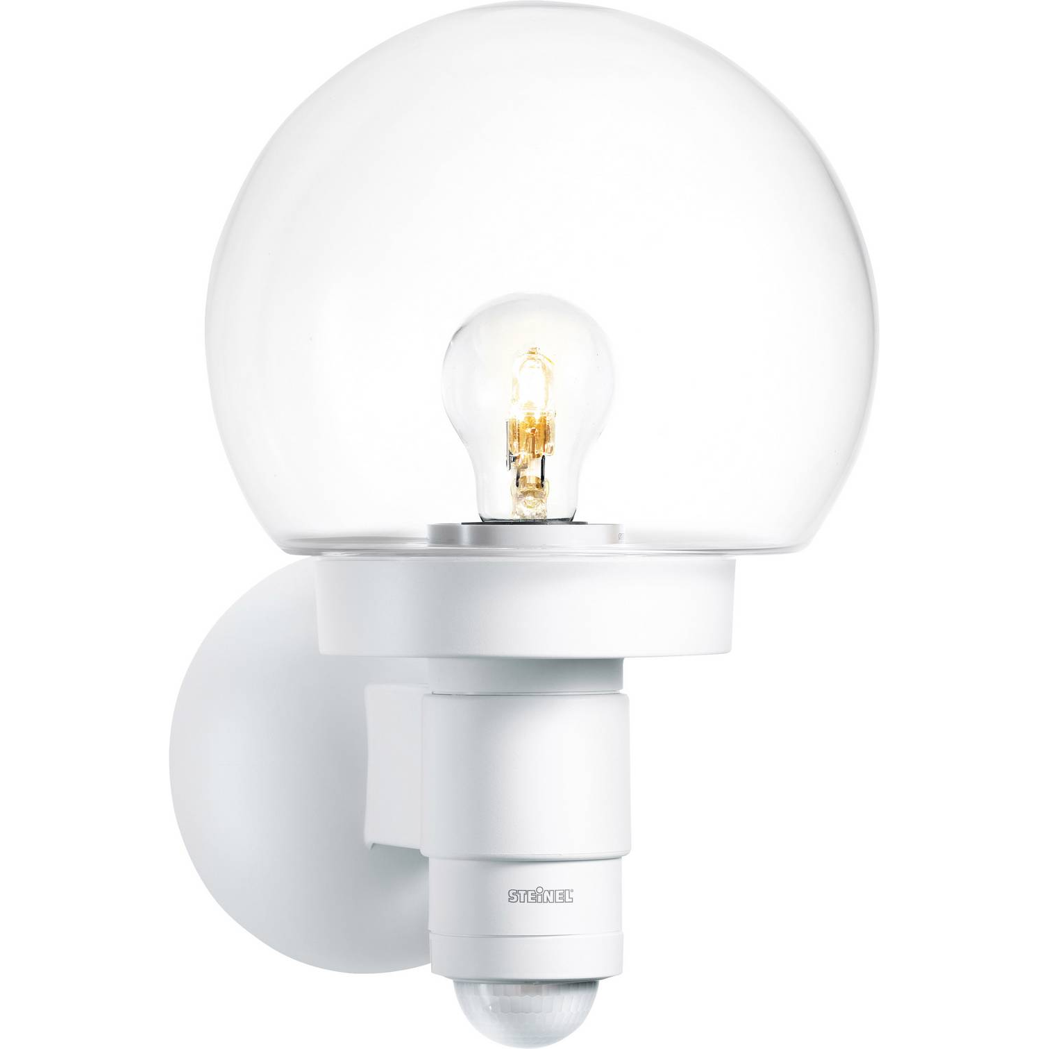 Steinel AUSSENLEUCHTE L 115 S WS Kültéri fali lámpa mozgásérzékelővel LED E27 60 W Fehér (657413) (657413)