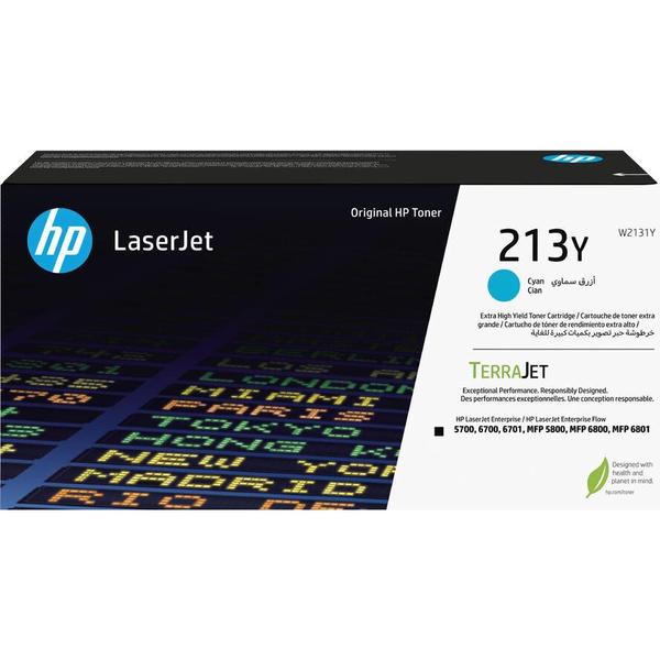 HP 213Y Extra High Yield Cyan Original LaserJet Toner Cartridge cartuș toner 1 buc.