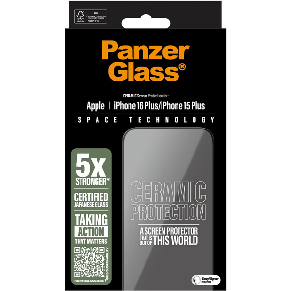 Tvrzené sklo PanzerGlass pro Apple iPhone 16 Plus 1 ks