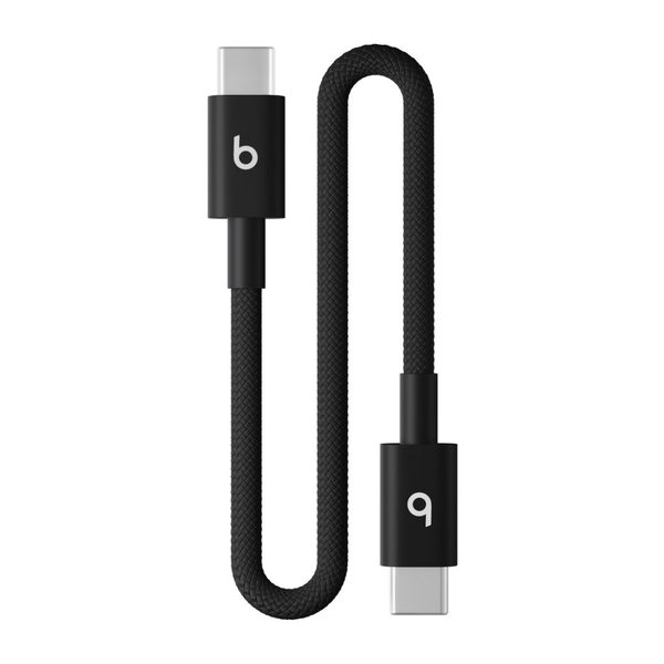 Beats USB-C – USB-C szőtt borítású kábel 20cm fotonfekete (MEQ94ZM/A)