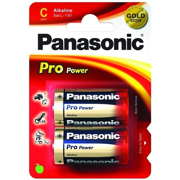 Alkalická baterie Panasonic C (R14) 2 ks