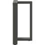 2 db antracit acél étkezőasztal lábak T-alakú 60x35x(72-73) cm