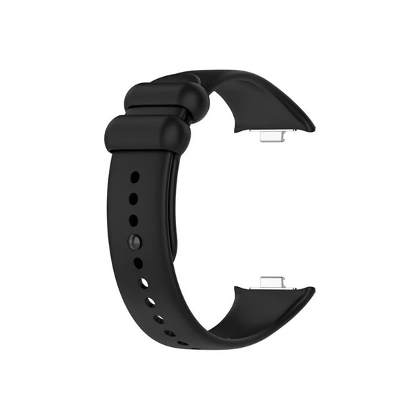 Pótszíj (egyedi méret, szilikon) FEKETE Xiaomi Smart Band 8 Pro / Redmi Watch 4 "Gigapack csomagolás" (GP-155130)