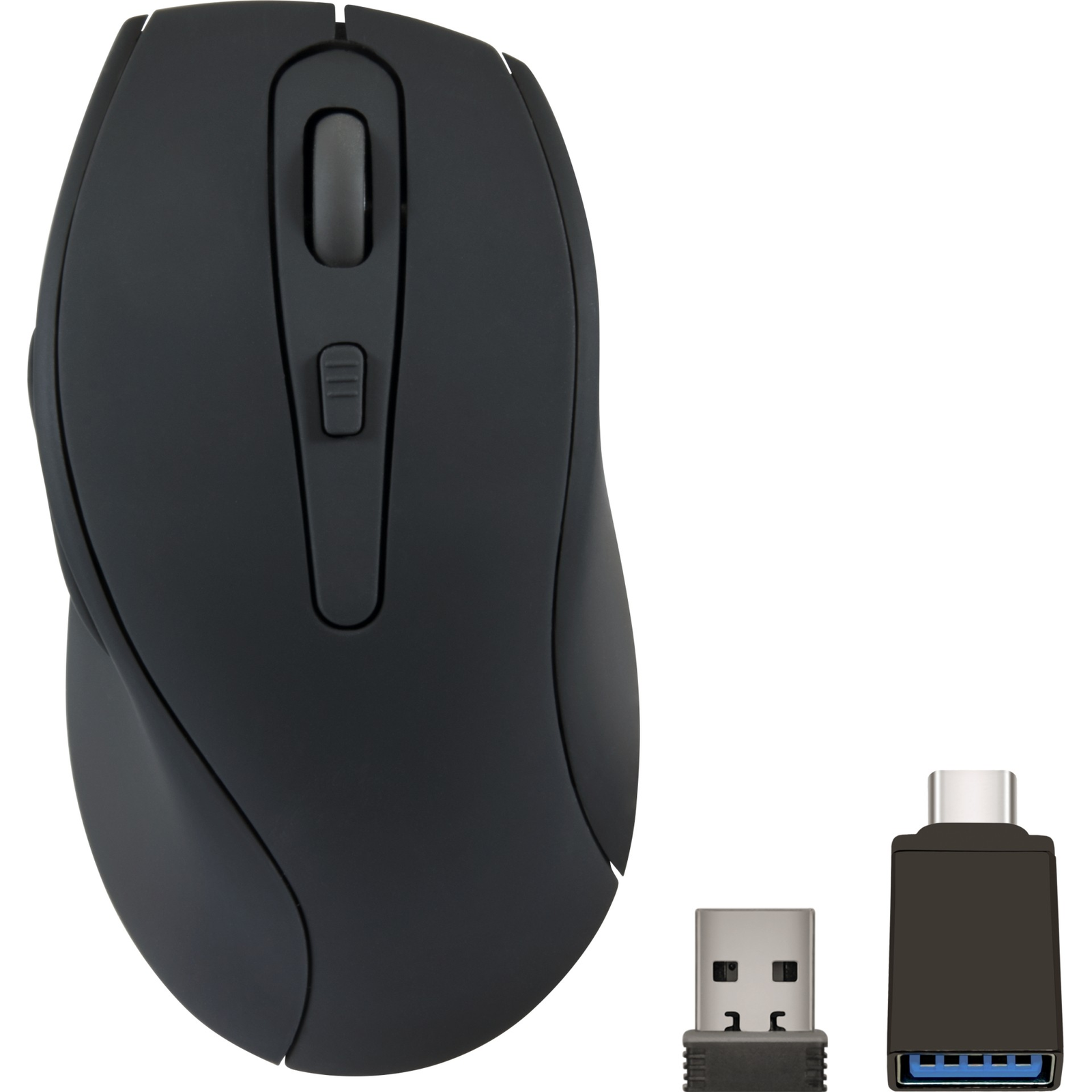 Speedlink AXON Silent Wireless egér, 1600 DPI, fekete (SL-630004-RRBK)