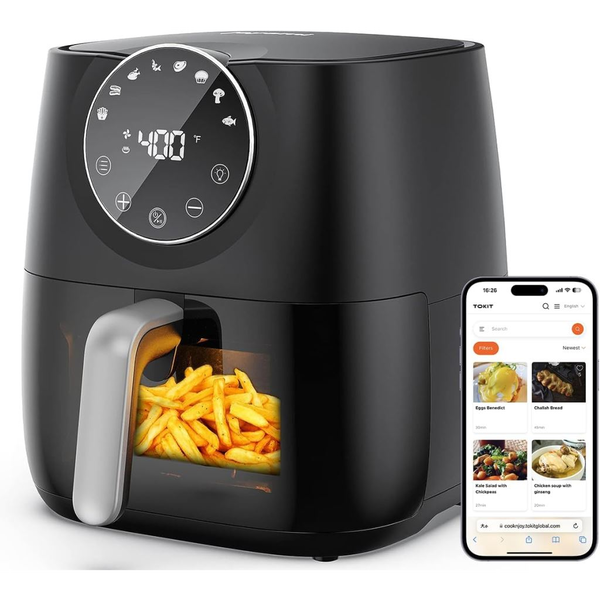 Air Fryer Joyami 5.7L Giant 1700W, cu fereastra de vizualizare JDR030