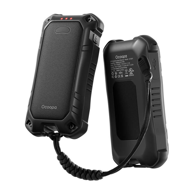 Ocoopa UT3201 Powerbank / Kézmelegítő USB-C / 2x5000 mAh 22,5W - Fekete (UT3201)