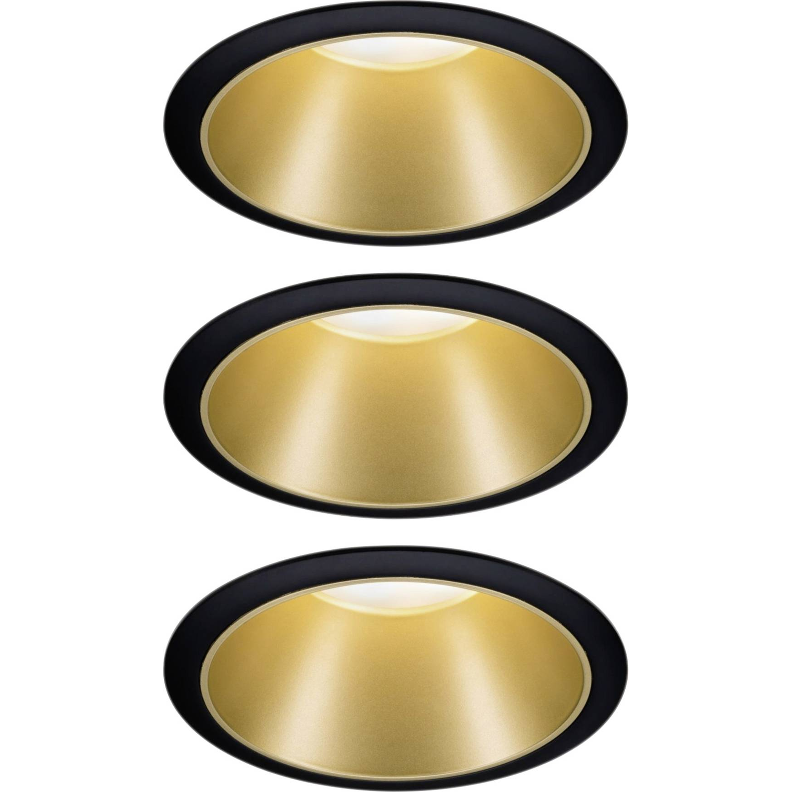 Paulmann Cole Coin Beépíthető lámpa 4 részes készlet LED 6 W Fekete, Arany (4064161242248) (4064161242248)