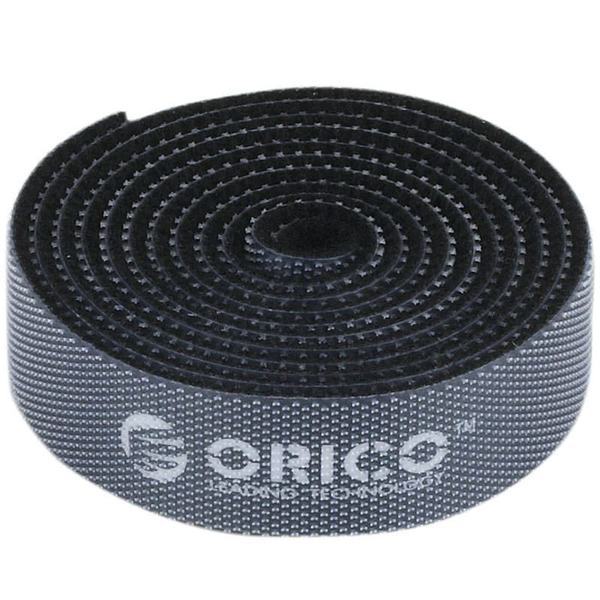 Páska na suchý zips pre káble Orico CBT-1S-BK 1 m čierna
