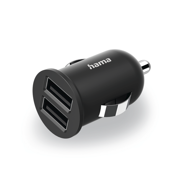 Hama USB nabíječka do vozidla, 2x USB-A, 2,4 A (12 W)