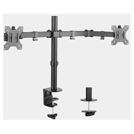 Harmantrade DLA12 13-27" LCD-/LED dupla asztali karos monitor tartó Fekete (DLA12)