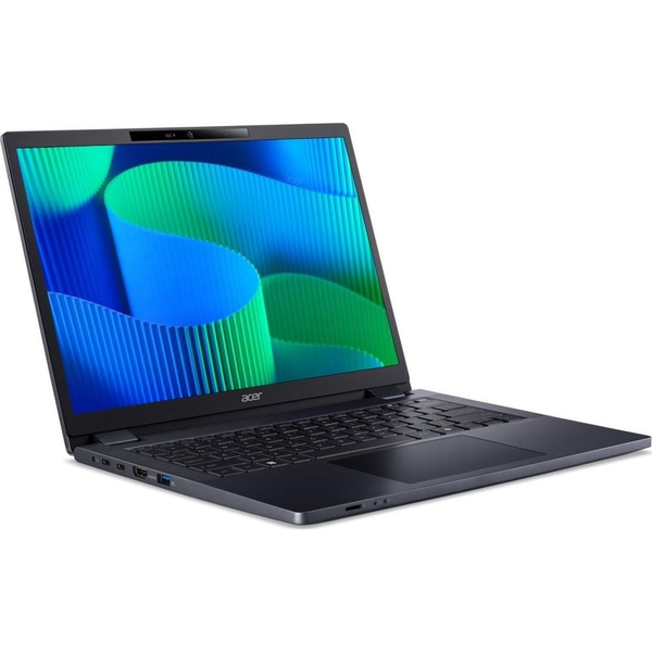 Acer TravelMate P4 TMP414-53-G2-TCO Intel Core 5 120U Laptop 35,6 cm (14") WUXGA 16 GB DDR5-SDRAM 512 GB SSD Wi-Fi 6E (802.11ax) Windows 11 Pro Kék