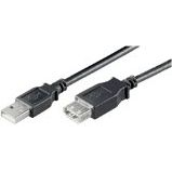 OEM USB-A 2.0 - USB-A 2.0 M/F Adatkábel Hosszabbító - 3m Szürke (93600)