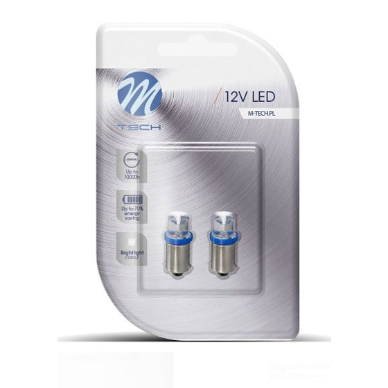 M-Tech BA9S LED dióda homorú kék színű, pár (72LB007B) (72LB007B)