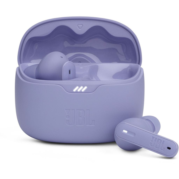 Căști True Wireless JBL Tune Beam cu reducere activă a zgomotului, violet