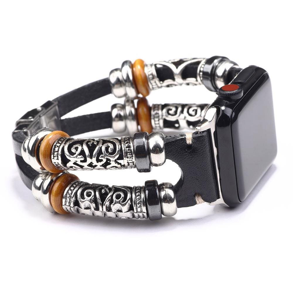 Predator Q1 Apple okosóra szíj, 18cm fekete No.7 / 38mm, 40mm