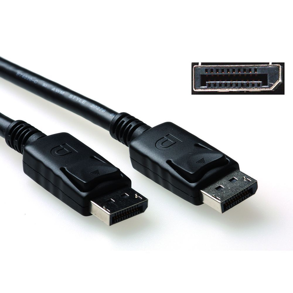 ACT AK3977 DisplayPort-Kabel 0,5 m Schwarz