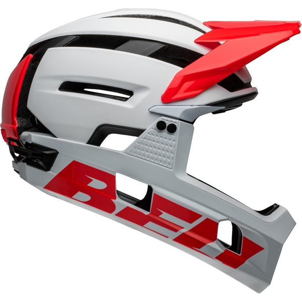 Bell Kask full face BELL SUPER AIR R Rozmiar kasku: L(59-63 cm), Wybierz kolor: Matte Gloss White Infrared