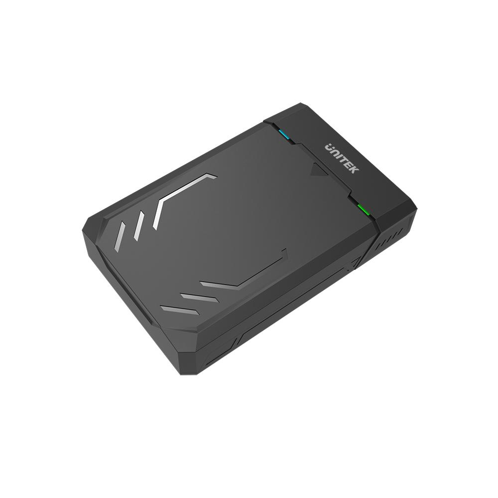 Unitek DiskGuard Raiden 2.5" / 3.5" USB 3.0 Külső HDD/SSD ház - Fekete (Y-3035)