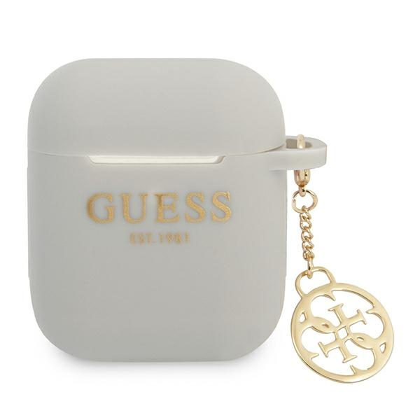 Flipové Pouzdro Guess pro Apple AirPods šedé