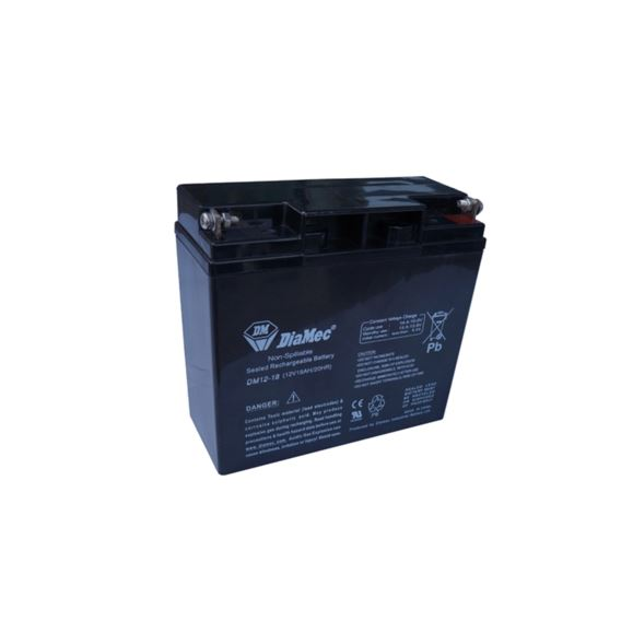 Diamec zselés ólomsavas gondozásmentes akkumulátor 12V 18 000mAh 181x167x76mm (DM12-18)