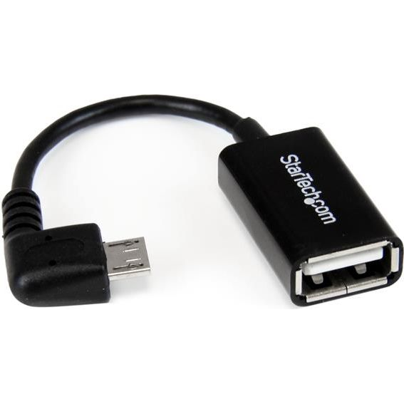 StarTech.com UUSBOTGRA USB-kabel USB 2.0 0,127 m Micro-USB B USB A 0,48 Gbit/s Zwart