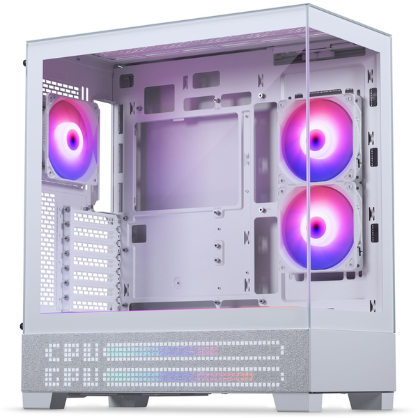 PHANTEKS XT View ATX ház, LED Matrix, Edzett üveg, DRGB, Fehér