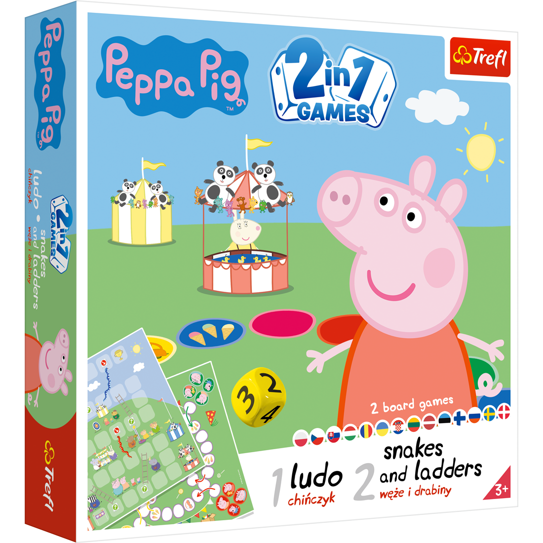 Trefl Peppa Malac 2 az 1-ben Társasjáték Szett (02067)