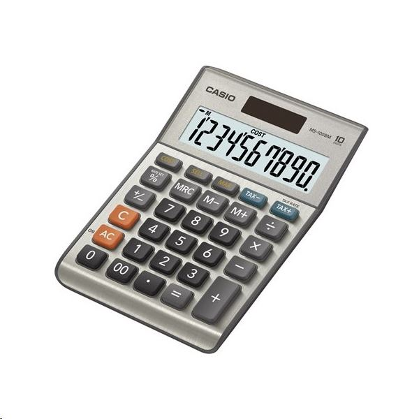 Casio MS 100 B MS Калкулатор, 10 цифри, голяма скала, дисплей