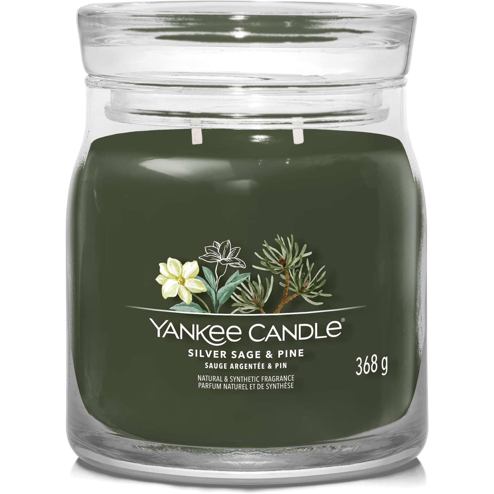 YANKEE CANDLE Signature Silver Sage and Pine - 2 kanóc, 368g (5038581129389)