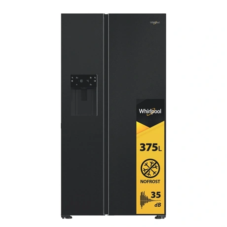 Whirlpool WHG2 6574W XK5E Side-by-Side Kühlkombination Freistehend 578 l Schwarz