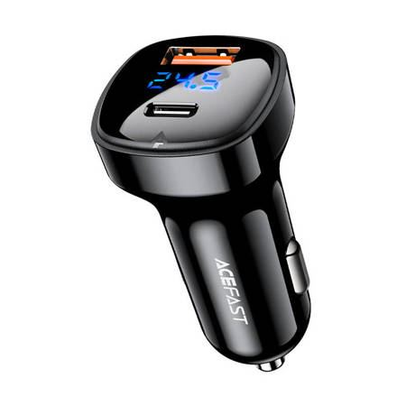 Зарядно за кола Acefast B4, 66W, USB-C, USB, PPS, Power Delivery, Quick Charge 4.0, AFC, FCP, черен