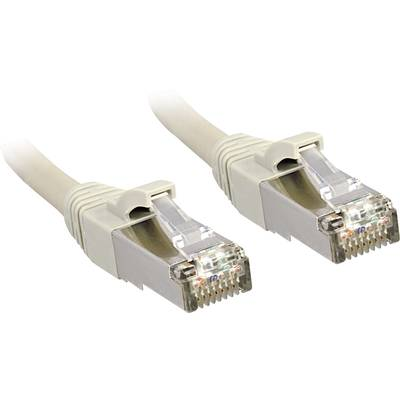 RJ45 Hálózat Csatlakozókábel CAT 6 S/FTP 100.00 m Szürke Védővel LINDY