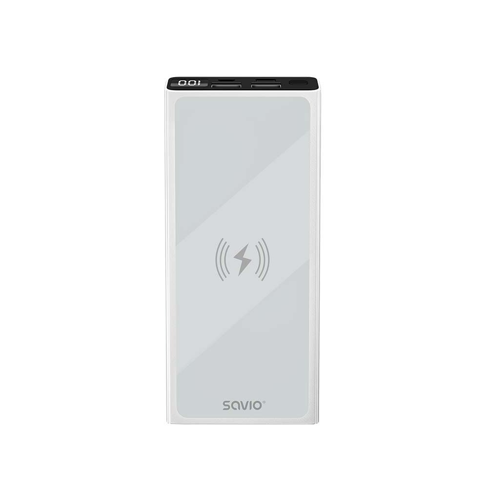 Powerbanka Savio 10000 mAh bílá (BA-06)