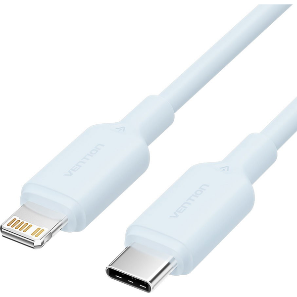 Vention USB 2.0 Type-C Male to Lightning Male 3A Cable 2M Blue PVC Type