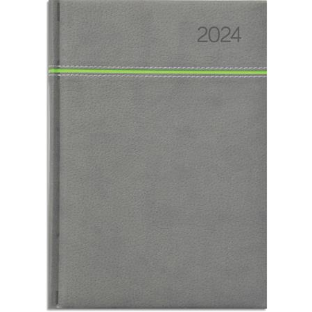 Toptimer Young A5 2024 Napi tervező - Szürke/Zöld (21T021Y-005)