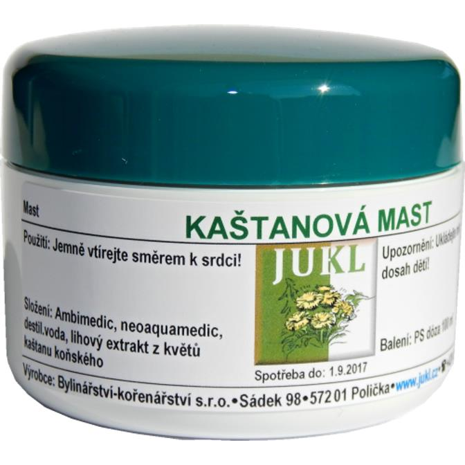 Jukl Vadgesztenye kenőcs visszérre, gyulladt vénákra, trombózisra (8592891130031)