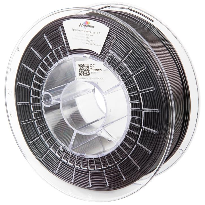 Spectrum 3D nyomtatószál, Premium PLA, 1,75 mm, Wizard Charcoal, 1 kg (80580)