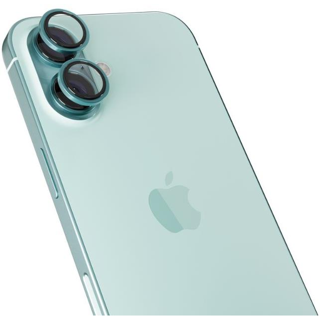 Epico iPhone 16 / 16 Plus kamera védő fólia - alumínium, récezöld (90812151600002)