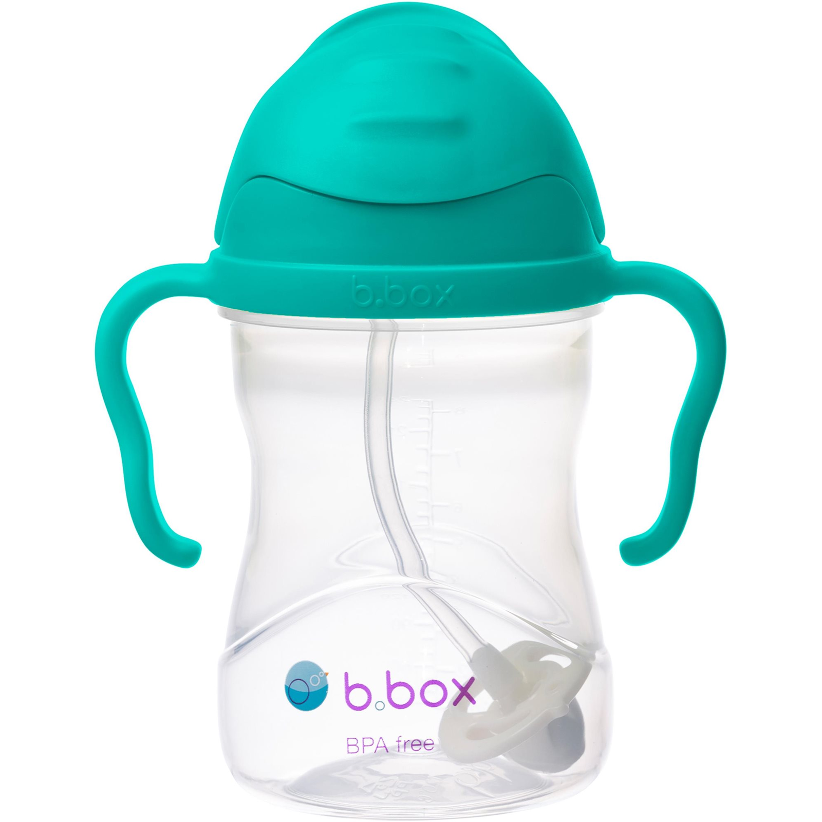 B.Box Pohár szívószállal - nefritzöld 240 ml (9353965005179)