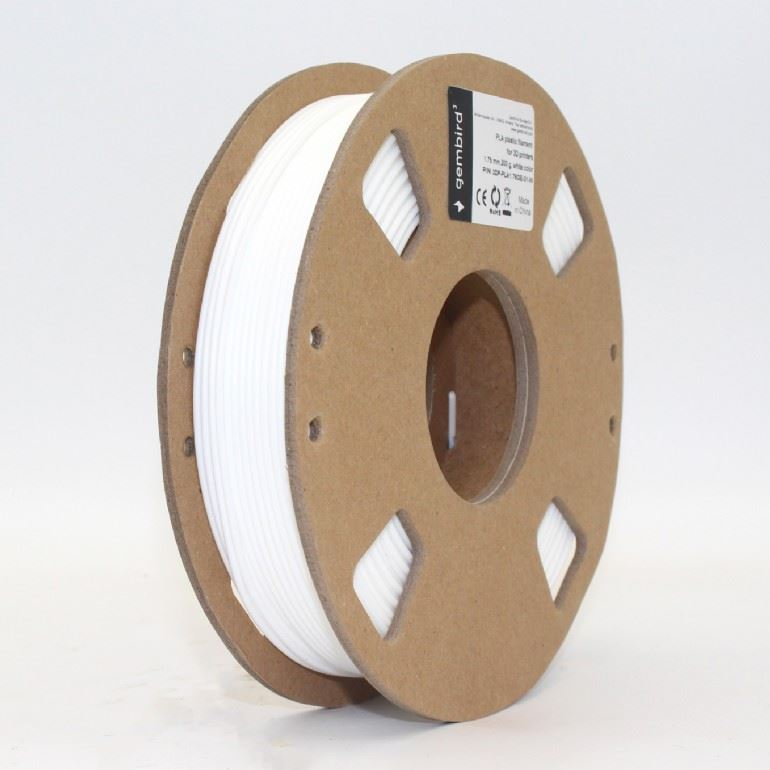 Gembird PLA filament 1.75mm, 200g fehér (3DP-PLA1.75GE-01-W) (3DP-PLA1.75GE-01-W)